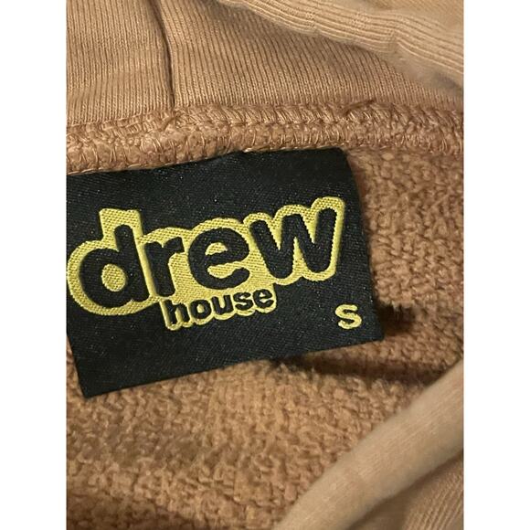 Drew House Justin Bieber Logo Hoodie•S•Mustard Gold Yellow Heavyweight Oversized - Picture 9 of 10